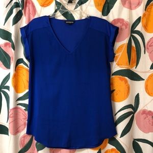 Women’s short sleeve silky blouse